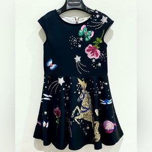 Little Girls Fantasy Theme Skater Dress. Hannah Banana. Sparkly rhinestone.